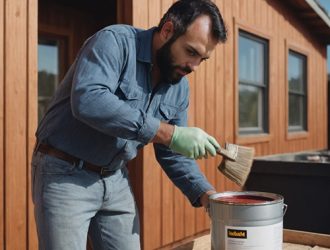 Надёжная защита дерева от огня: огнезащитная краска и её нанесение