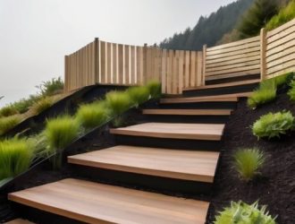 Как построить забор на склоне: от планирования до ухода