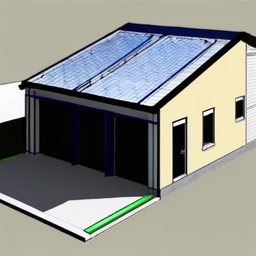 План строительства гаража 6x4 метра с размерами, аннотациями и обозначениями.