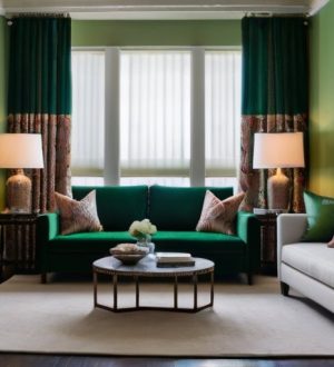 Идеальные шторы для зеленых обоев: как создать гармоничный интерьер