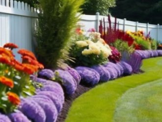 Как создать идеальную клумбу вдоль забора: шаг за шагом к красивому участку