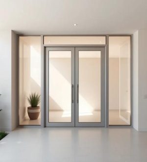 Почему двухстворчатые алюминиевые двери становятся всё популярнее