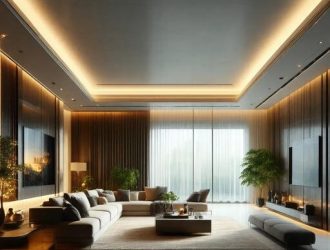 Как выбрать материал натяжного потолка: ПВХ или ткань